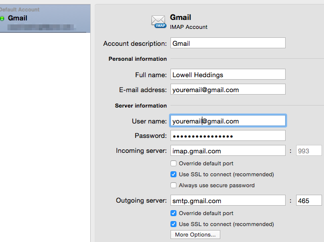 gmail settings for outlook mac